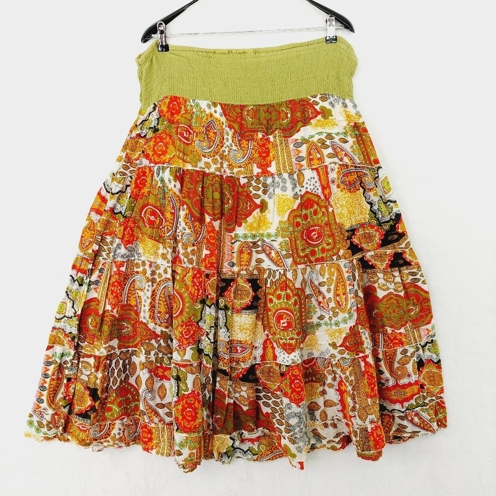 Allison Brittney Bohemian Floral Convertible Sleeveless Dress P1387 - Picture 3 of 7